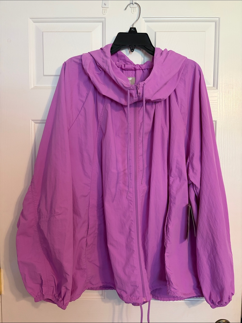 AVIA Purple Hooded Outdoor Jacket Women's XXXL 22 Zip Front Lightweight
